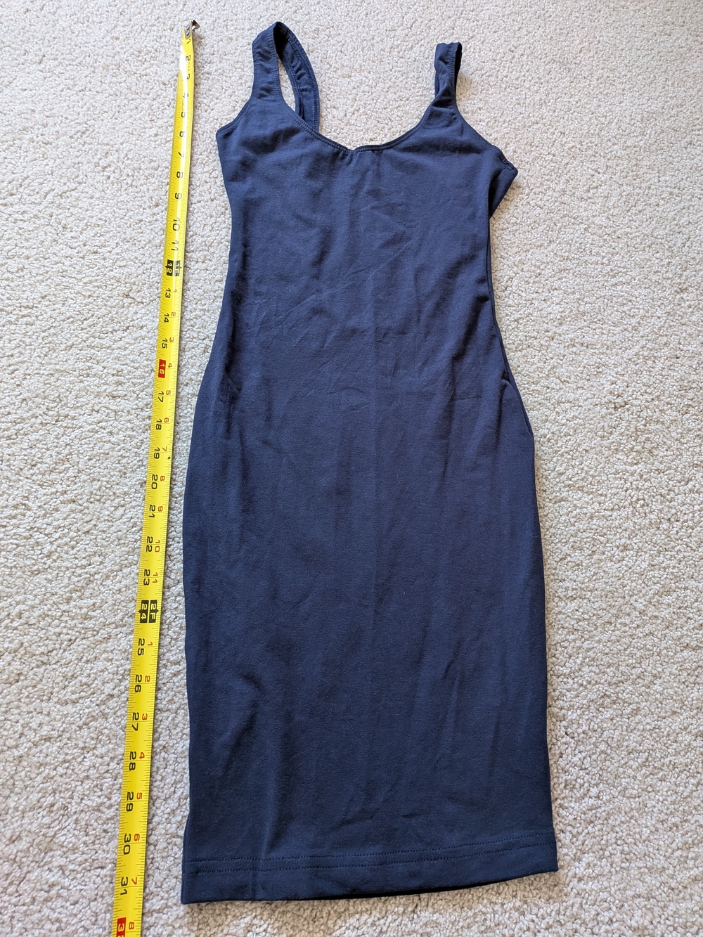 American Apparel Blue Bodycon Tank Sleeveless Dress